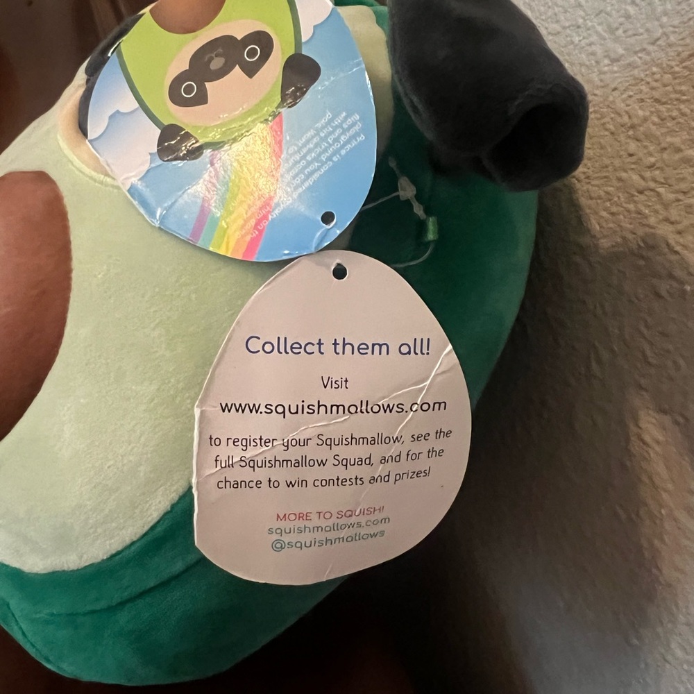 Squishmallow Plush 8" Prince Pug Dressed as Avocado Green Limited Edition - Picture 9 of 10